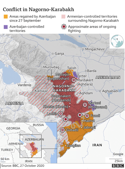 A GUERRA NAS MONTANHAS DO CÁUCASO: O CONFLITO ENTRE ARMÊNIA E AZERBAIJÃO  PELA REGIÃO DE NAGORNO-KARABAKH - Dois Níveis